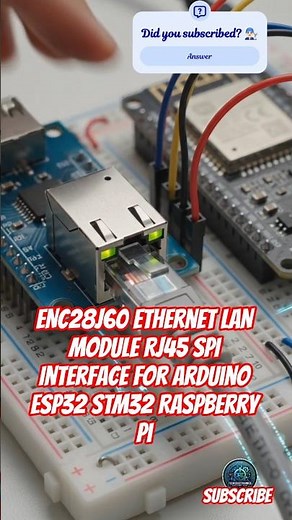 The Best Ethernet Module for Arduino & ESP32? (ENC28J60 Guide) #arduino #arduinonano #sparkfun