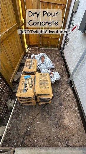 Dry Pour Concrete Slab