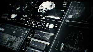 Beautiful detailed futuristic digital interface.