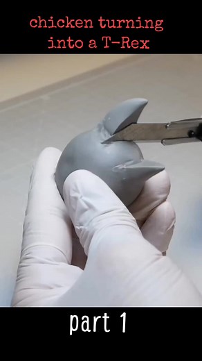 Diorama: Chicken Transformation into T-Rex