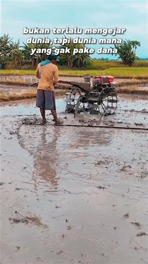 Traditional Farming Leveling Rice Field with Tractor 09
