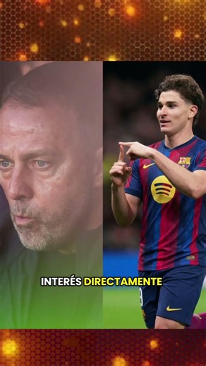 Hansi Flick hizo llamada telefónica a Julián Álvarez para que fiche por el Barcelona. #futbol