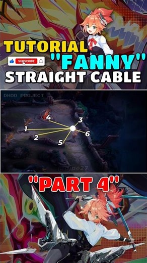 Tutorial Fanny Straight Cable🔥#mlbb #tutorialfannypemula #tutorialfanny #mobilelegends #ml