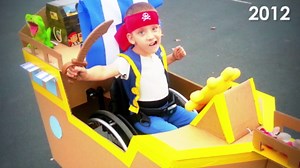 Dad Transforms Son's Wheelchair Into Star Wars Snowspeeder Costume