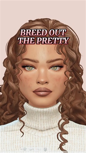breed out the pretty! i think she still cute🫣 #sims4 #thesims #thesims4 #shorts