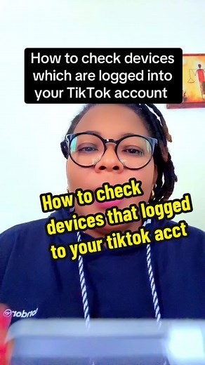 How to check devices which are logged into your TikTok account#tiktoktips#tiktoktutorials#contentcreator#security#newtiktoker#mercyadebayo #CapCut