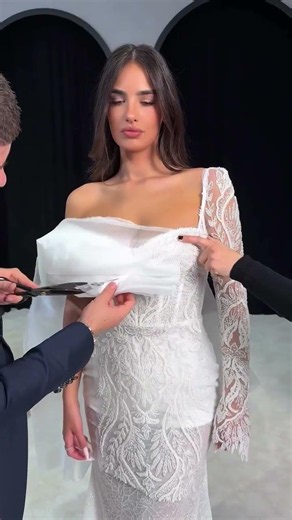 To order this white dress DM reineecouture An ethereal strapless couture gown designed with an
