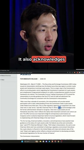 After a Decade the SEC Finally Classified All Crypto