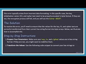 Resolving Error 65537 in AES CBC Decryption