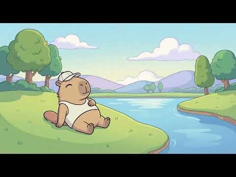 Peaceful Capybara by the River 🌿 Relaxing Lofi Beats for Study, Focus & Chill
