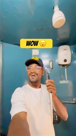 First AC ka Washroom 😳 #shorts #train #minivlog