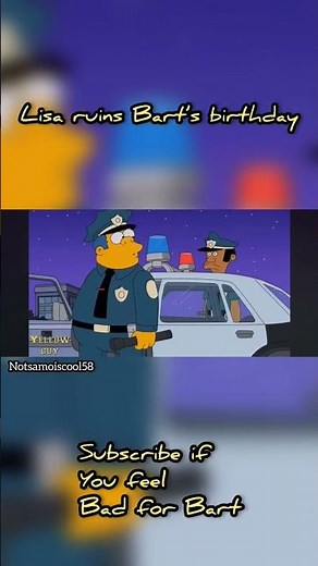 Lisa ruins Bart’s birthday #simpsons #thesimpsons #bart ￼