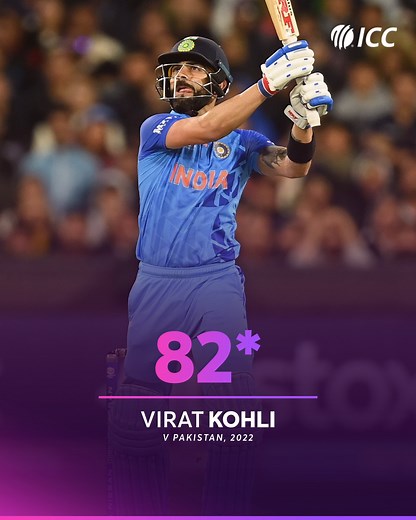 At 31/4 in pursuit of Pakistan's 160, it looked like India were out of contention for good, before a magical innings from Virat Kohli turned it around 🤩 Re-live Kohli's epic masterpiece 🎥 #T20WorldCup | ICC - International Cricket Council