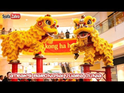 Atraksi Barongsai Lion Dance High Pole KONG HA HONG