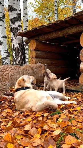 Dog Meets Wild Lynx... You Won't Believe What Happens! 🐕