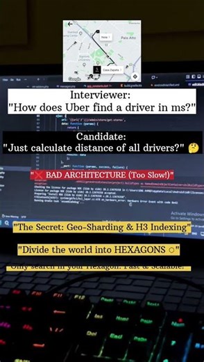 How Uber Matches Drivers in Milliseconds! 🚕 | System Design