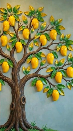 🥭 Satisfying 3D Mango Tree Wall Art 🤯