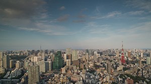 Tokyo aerial time-lapse - Free Stock Video