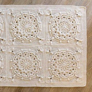 Rectangular Floor Rug Pattern, Chunky Crochet Pattern, Floor Rug Design, Farmhouse Home Decor Crochet, Crochet Carpet