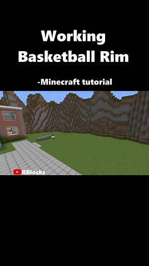 Basketball Rim Tutorial with BBlocks - Minecraft Building