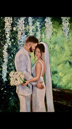 14 reactions | These two met while running track in college, where their school’s logo was a “Z.” They asked to hide that “Z” in their painting—a quiet tribute to where their story began. I loved adding this meaningful touch to their piece. Congratulations Abby and Brandon! Thank you for letting me be a part of your wedding day! Live wedding painting: 16 x 20 in oil | Caleb Thomas Art - Ohio Live Wedding Painter | Facebook