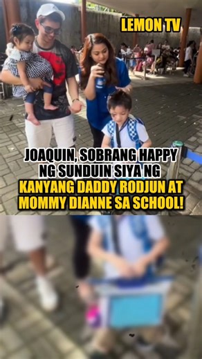 Joaquin, sobrang happy ng sunduin siya ng kanyang daddy Rodjun at mommy Dianne sa school! | Lemon Tv