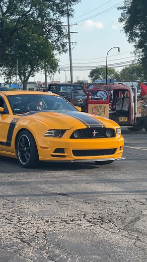 62K views · 1.2K reactions | 2013 Boss 302 Mustang in School Bus Yellow  #CJPonyParts #DrivenByEnthusiasts #fordmustang #mustang #mustanggt #s550only #5oh #v8mustang #ford #shelby #gt500 #gt350 #shelbygt350 #gt350r #widebody #shelbygt500 #mustangfanclub #boostedcars #mustanggtt #mustangsofinstagram #americanmuscle | CJ Pony Parts | Facebook
