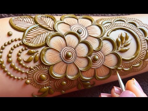 Floral Henna Tutorial | Stylish Indo Arabic Mehndi Design | Latest Full Hand Mehndi | Mehndi Design