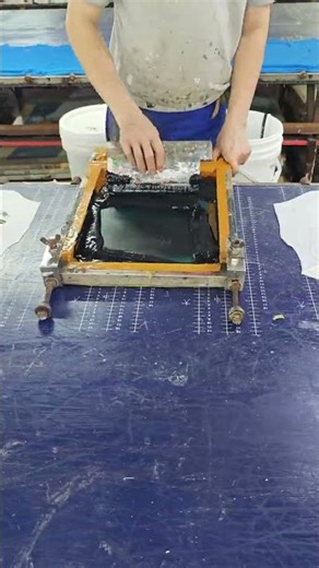 Even Ink Scraping Secret Manual Printing for Apparel