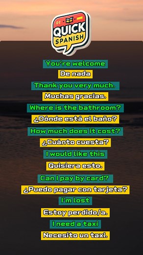 Spanish Phrases for beginners! | Quick Spanish