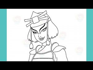 How To Draw Suki from Avatar the Last Airbender Step by Step Drawing