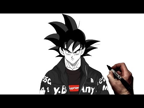 How To Draw Goku Drip | Step By Step | Dragon Ball
