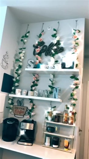 Transformation coffee bar for under $50 🤩 ☕️#BeautyTutorial #WholeNewGame #coffee #DIY