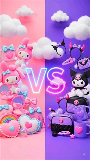 💕 My Melody VS Kuromi 💜 ! #shorts #sanrio #kuromi