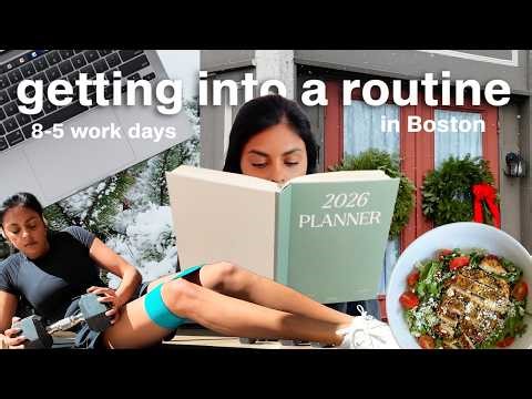 Productive 8-5 Work Day Routine | getting back on track, balance, work days in my life