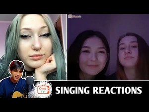 Indonesian guy shocked every girl with singing their language | SINGING REACTIONS OmeTV