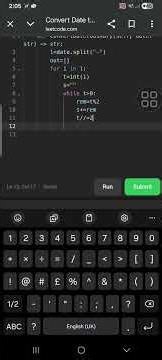 5. Convert Date to Binary #leetcode #coding #forbeginners #python #leetcodepython #programming