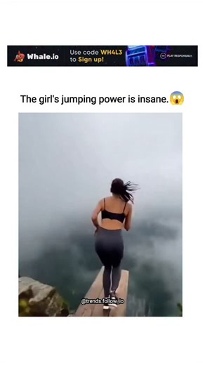 AI Clips • Funny Clips on Instagram: "This X post shares a wingsuit gliding video of a woman leaping from a misty mountain platform, with the surprising reveal of a massive flaming skull artwork in the valley below, emphasising her extraordinary physical control and the thrill of free flight. The content, posted by a Japanese aggregator account focused on news and entertainment, has sparked 74 replies mostly expressing awe at the athleticism and unexpected twist, alongside mild envy for the libe