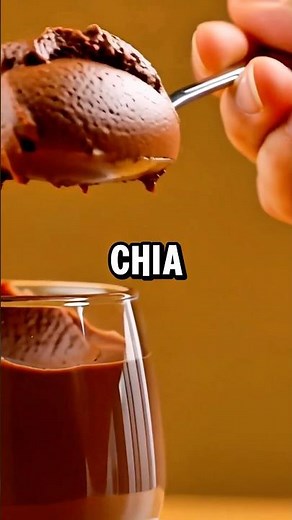 Healthy Chia Chocolate Mousse 😋 #health #healthyfood #recipe