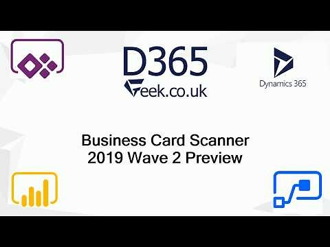 How to Enable Business Card Scanner in Dynamics 365