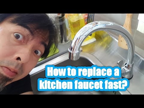 How to replace a kitchen faucet fast? DIY change your tap with me