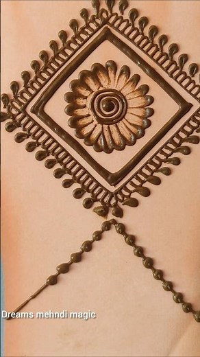 Easy and simple 1mint trick mehndi design| back hand mehndi design #dreamsmehndimagic