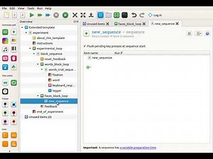 Append a loop item and a sequence item in OpenSesame