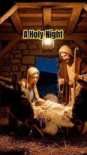 Holy Night: A Peaceful Nativity in 8K #nativity #jesusbirth #bibleshorts #visualbible #biblestories