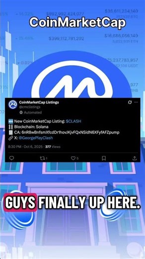 From Community Battles to CoinMarketCap — $CLASH Just Leveled Up 💥