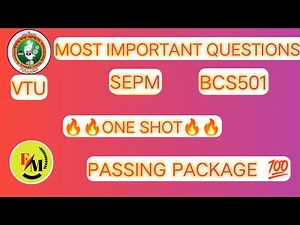 VTU Software Engineering BCS501 Most Important Questions | One Shot Revision | Guaranteed Exam Focus