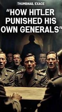 Hitler’s Brutal Punishment of His Own Generals #WW2 #WorldWar2 #History #MilitaryHistory