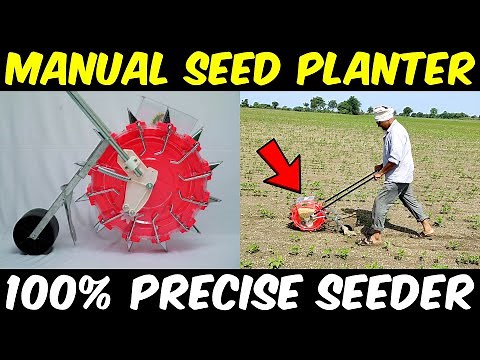 Precision Seed Planter Tool | KSE Push Seeder | Manual seed sowing machine | Seed Drill / Dibbler