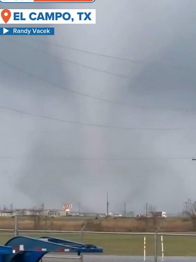 A tornado was spotted in the southeast Texas town of El Campo Thursday afternoon. #tornado #elcampo #texas #foxweather