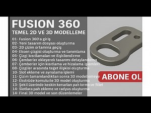 Fusion 360: Easy and Powerful 2D and 3D Drawing for Beginners, Simple 2D and 3D Drawing Example
